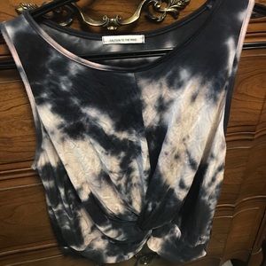 Tie dyed crop top